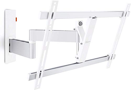Vogel's WALL 3345 draaibare televisiebeugel voor 40-65 inch TV's Kantelbaar en draaibaar tot 180° TV steun geschikt voor televisies met een gewicht tot 30 kg en VESA 100x100 tot 600x400, wit