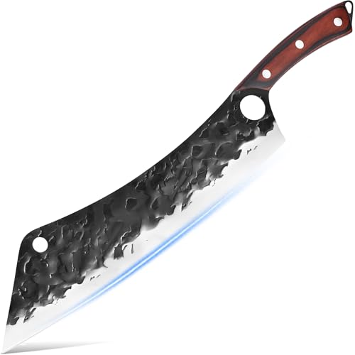 XYJ 12,5 Zoll langes BBQ-Messer-Set Full Tang Brisket Truthahn-Fleisch-Schneidemesser Rasiermesserscharfe Edelstahlklinge Antihaft-Kraft sparende...