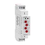 GAEYAELE Asymmetric Cycle Timer 1SPDT Relay 16A AC/DC12V-240V Electronic Repeat Relay(GRT8-S1,AC/DC12V-240V)