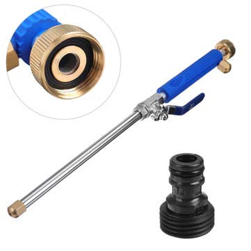 TuToy Manguera de pistola de agua de alta presión de la lavadora de alta presión de aluminio Manguera + 2 puntas de pulverización - Azul