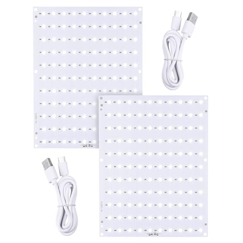 Sysarua CMYK LED Backlight Board Compatible with BambuLab A1/A1 mini Combo/P1/X1/A1 Series 3D Printer, PCB Lithophane Panel with USB for 3D Printed Photo Model Light Board, 2 Packs