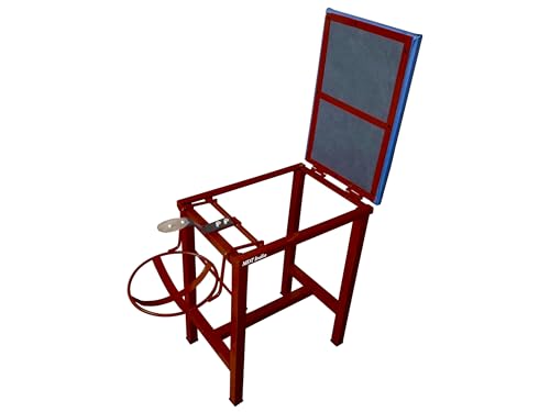 Image of Coconut Scraper Cum Stool 2 in 1 Foldable Blade and Plate Holder Chirava (Cushion Stool Iron, Brown)
