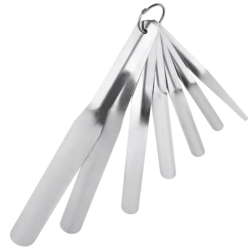 Caulking Spatula Tool Kit, 7 Pcs Stainless Steel Multi Purpose Caulking Tools, Scraper Head Widths...