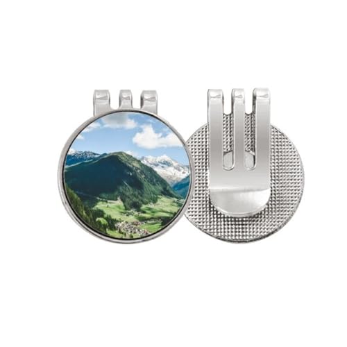 Marqueur de balle de golf Mountain City Clouds pour vos parcours du week-end