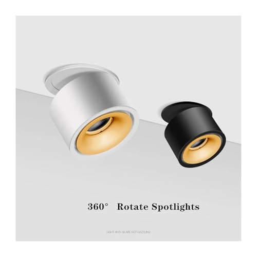 Foco empotrable de diseño moderno LED COB de 15W luminaria de techo orientable blanco natural 2