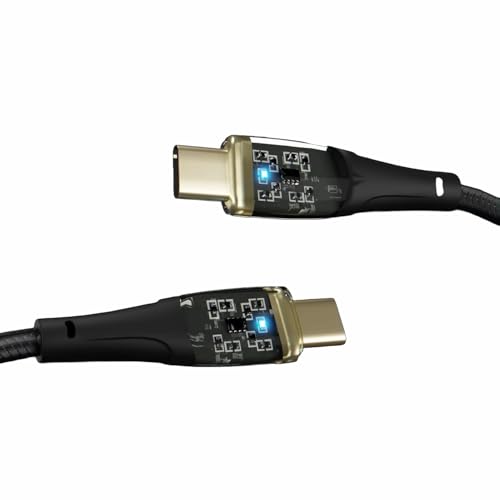 Image of Vismac Type C to Type C Fast Charging & Sync Cable, Double-Braided Design with Gold-Plated Connectors, Durable Insulation & Universal Compatibility for iphone, ipad(1.2Mts)