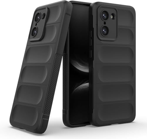 Image of ShieldTech AirGuard Series Back Cover Case for OnePlus Nord CE5 5G | Microfiber Lining | Airbag Cushion Drop Protection | Silicone Back Cover Case | Anti Slip Grip - Black for OnePlus Nord CE 5 / CE5