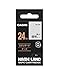 Produktbild CASIO EZ-Label Printer XR-24X1 Schriftband selbsthaftend 24 mm x 8,0 m schwarz auf transparent