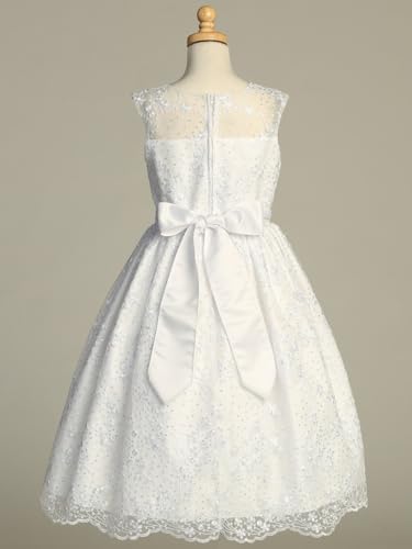 Made in USA - Tulle First Communion Dress for Girls - White 1st Communion Dress - Vestidos de Primera Comunión Niña3
