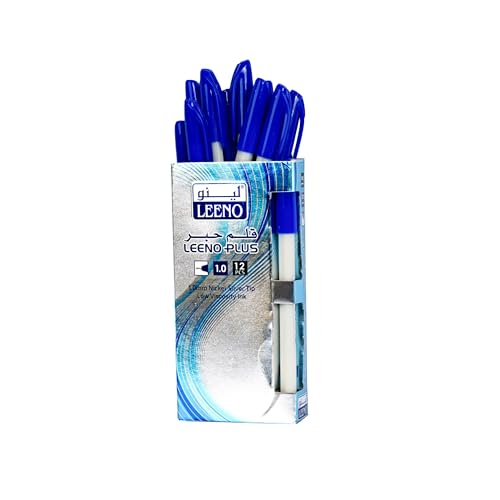 Leeno 1.0 mm Plus Ball Pen 12-Pieces Blue