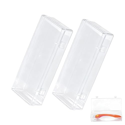 Razor Travel Case Compatible with Billie, 2 Pack Razor Protector Transparent Cover, Portable Plastic...