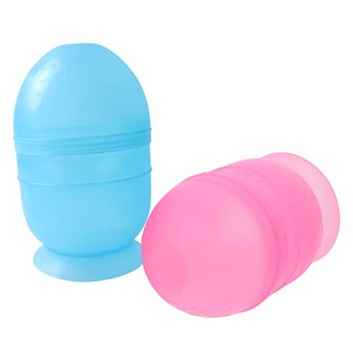 VALICLUD Lot de 2 Bols Mélangeurs de Coloration Capillaire 12,5x7 Cm en Plastique Gradués pour Salon et Usage Domestique, Gobelets Shaker pour Teinture Cheveux Précis et Faciles à Nettoyer