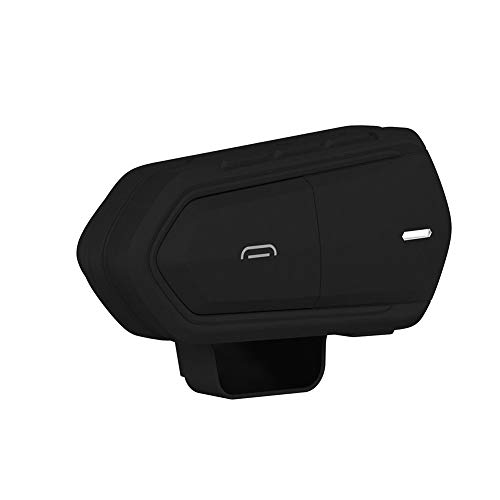 Black Motorrad Headsets Bluetooth Motorradhelm Intercom Wasserdicht Gegensprechanlage Wireless Sprechanlage Helm Headset mit FM Radio, MP3