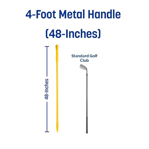 Image of SPARTA 48 inch Fiberglass Replacement Handle with 3 /4 inch Acme Thread Tip, Polyester Veil Reinforced, Hanging Cap, Commercial Cleaning, Yellow