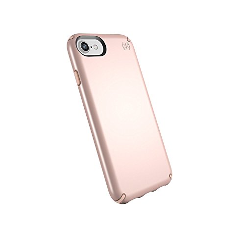 Speck Products Presidio Metallic iPhone SE 2020 Case/iPhone 8 (Also Fits 7/6S/6), Rose Gold Metallic/Dahlia Peach