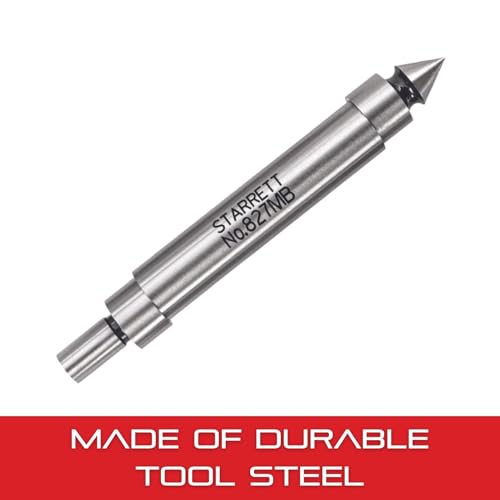 Starrett 827MB Kantensucher, Doppelend, mit spitzem Kontakt, 10mm Körperdurchmesser, 6mm Kontaktdurchmesser