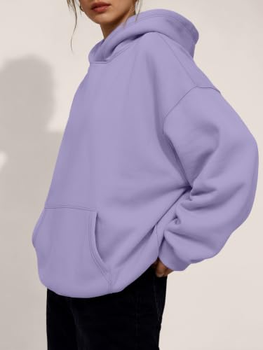 Image of Trendy Queen Women Oversized Hoodies Fall Outfits | Gentle Skin Feel, Aesthetic Drop Shoulder, Large Kangaroo Pocket, Seamless Daily Outfit Match