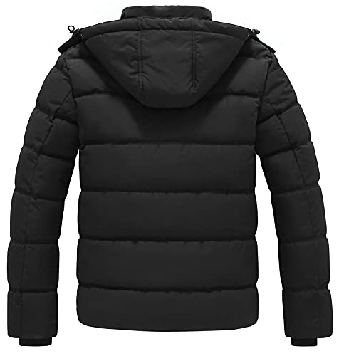 GGleaf Men's Hooded Winter Coat Warm Puffer Jacket Thicken Quilted Jacket2