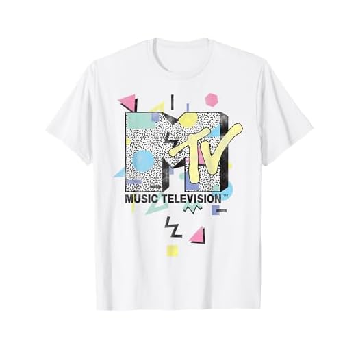 MTV Retro Shape Design Logo Graphic T-Shirt