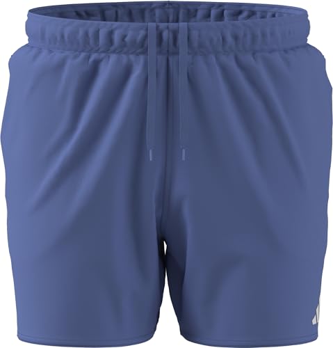adidas Traje de baño sólido de 3 Barras de 5 Pulgadas para Hombre