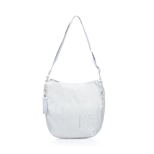 Borsa a tracolla realizzata in mitrix, materiale storico Mandarina Duck che si caratterizza per resistenza, versatilità ed effetto cangiante. Presenta una tasca esterna zippata, comode e organizzate tasche interne, incluso un apposito vano porta cellulare.
