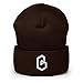 Band Protocol Cryptocurrency Logo Hat (Embroidered Cuffed Beanie) Brown