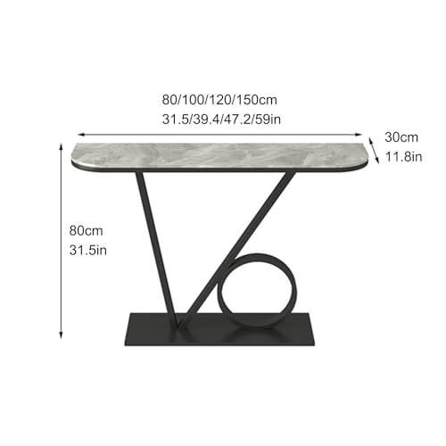 Mesa de sofá estilizada y mesa de pasillo estrecha para decoración interior 2