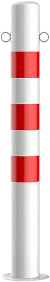 Safety Bollard Traffic Delineator Post, Parking Pole, Bollard's Locking Arm Features Reflective Tape, Car Park Driveway Guard Saver, Easy Installation Private Car Parking Space Lock