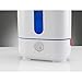 BONECO 1 Gallon Whisper Quiet Cool Mist Ultrasonic Humidifier for Large Room with LED Light, Control Knob, and Essential Oil Holder, White
