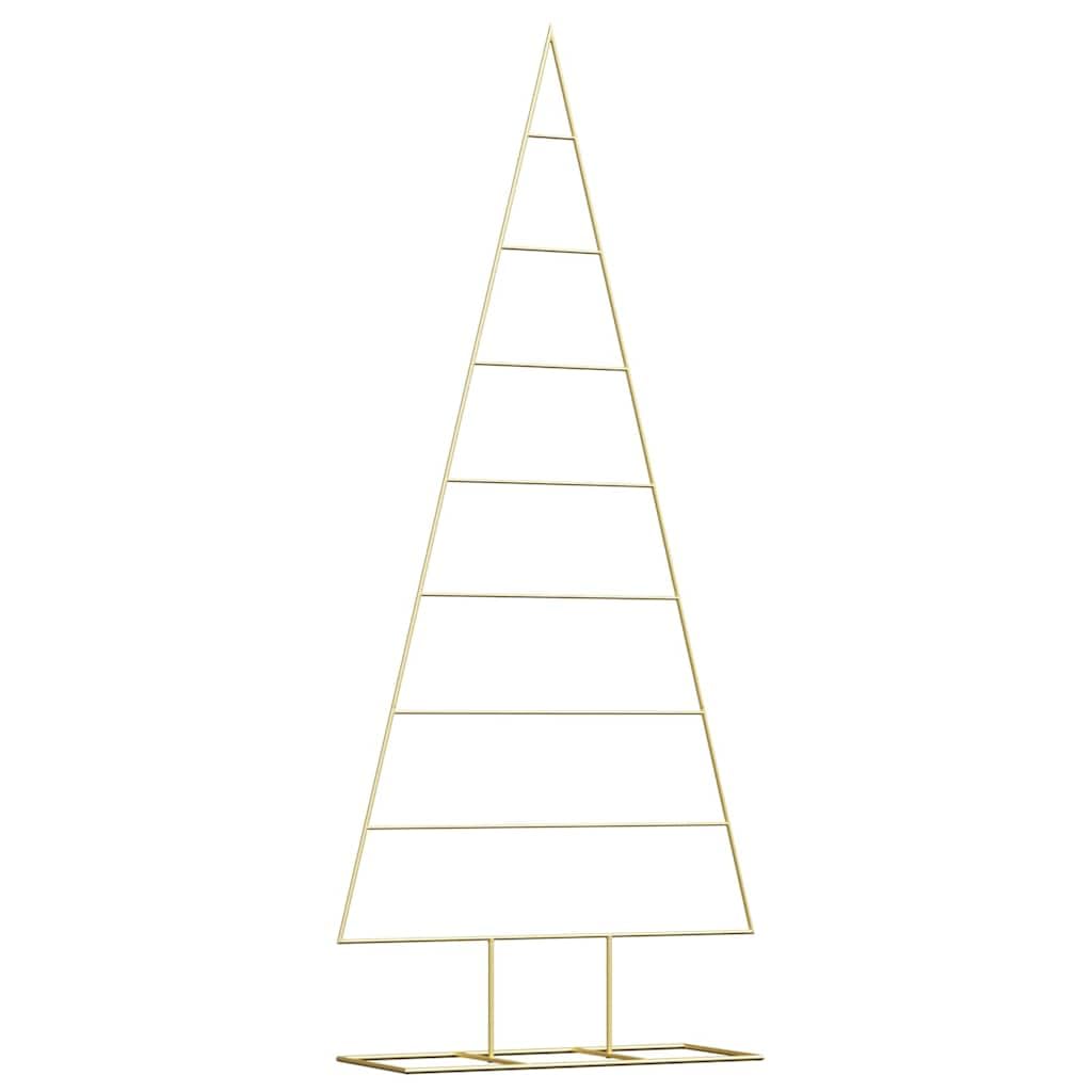 vidaXL Metal Christmas Tree Gold 181 cm Powder-coated steel