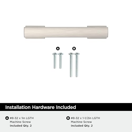 Image of Amerock 25 Pack 3 inch Triomphe Satin Nickel Drawer Pull