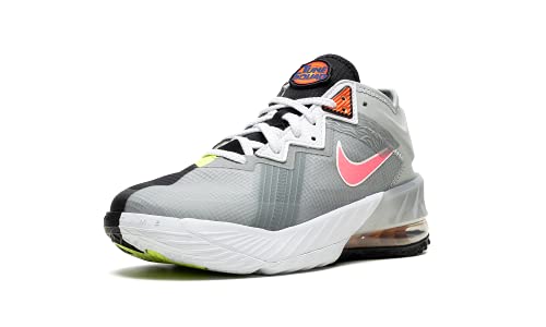 Nike Boy's Lebron Xviii Low (Gs) (Big Kid) Light Smoke Grey/Sunset Pulse/Black/White 4.5 Big Kid M #TOP3