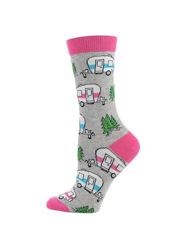 Image of WHD Outdoor Nature Lover Socks for Women & Men | Camping & Lake Life Gift | Novelty Forest Fan