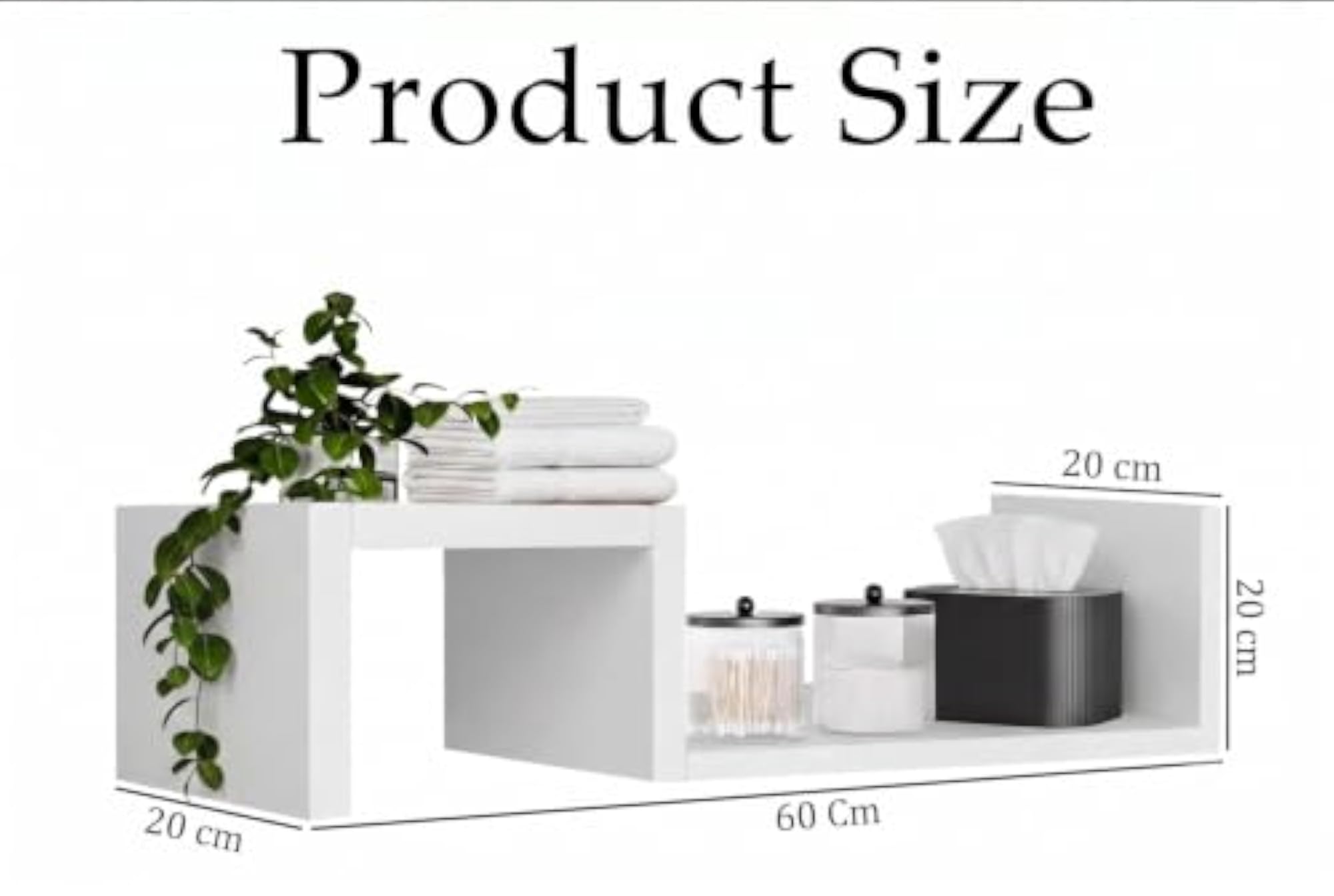 Floating Shelves Wall Mounted Organizer