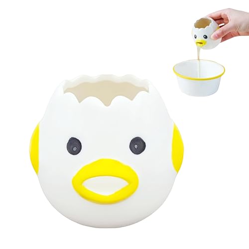 Cartoon egg separator, ceramic cute egg yolk separator, mini egg ...