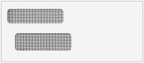 EGP Double Window Envelope Size: 3 7/8 x 8 7/8, 500 Envelopes