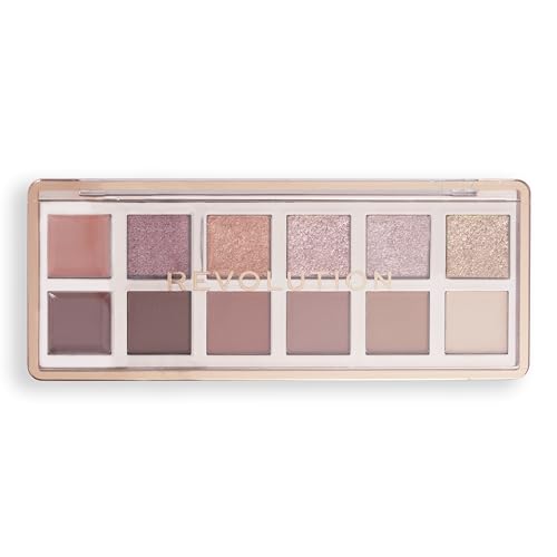 Revolution Beauty, The True Icon Bronze Eyeshadow Palette, 12 Ultra-Pigmented...
