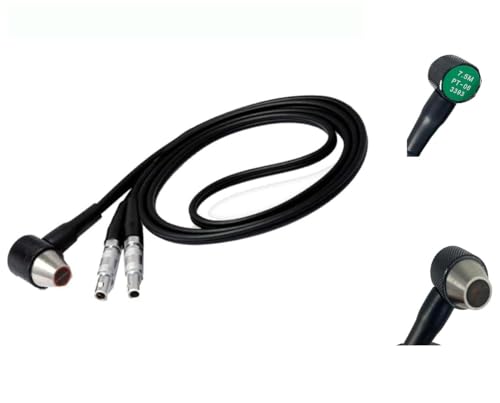 Sonda ultrasónica para medidor de espesores NDT, rango 0,8-30 mm, frecuencia 7,5 MHz, compatible con series UM (UM-1, UM-1D, UM-2, UM-2D, UM-4, UM-4D, UM-4DL, UM-5, UM-5D, UM-5DL) miniatura 1