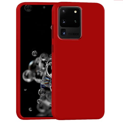 Image of Back Cover for Samsung Galaxy S20 Ultra 4G / S20 Ultra 5G | Full Camera Protection | Premium Liquid Silicon Case | Flexible Bumper Case for Samsung Galaxy S20 Ultra 4G / S20 Ultra 5G (Red)