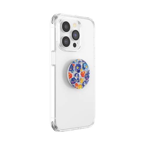 Image of ​​​​PopSockets Phone Grip with Expanding Kickstand, Adhesive Grip - Pansy Raid