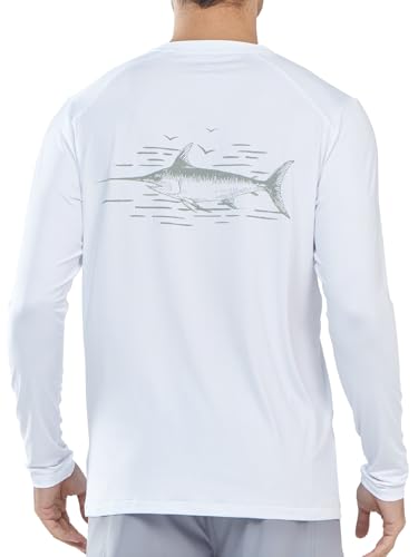 NORTHYARD Men's Sun Protection Shirts Long Sleeve Swim Beach Rash Guard SPF UV UPF 50+ Fishing T-Shirt Quick Dry Lightweight