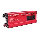 SOIMISS Wechselrichter mit USB Kompakter Auto Spannungswandler Integrierter Kühlventilator Robustes...