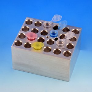 Globe Scientific 518-3 Accessory for Digital Dry Bath, Block for 1.5 mL or 2.0 mL Microcentrifuge Tubes, 24-Place, 3.75 mm Height, 3.75 mm Wide, 5.75 mm Length