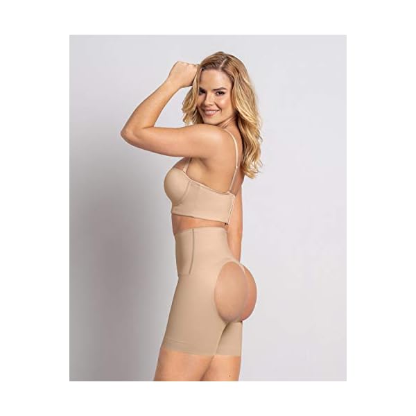 Leonisa booty enhancer open-back underwear for women - Butt lifter shapewear shorts