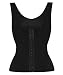 Women's High Elastic Waist Trainer Vest Corset for Weight Loss Steel Boned Body Shaper Black XX-Large