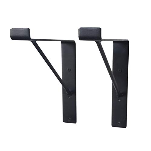 2 soportes para estante de pared, triángulo de 90 grados, montaje en pared, soporte de esquina de metal, con tornillos y anclajes (25 x 15 cm)