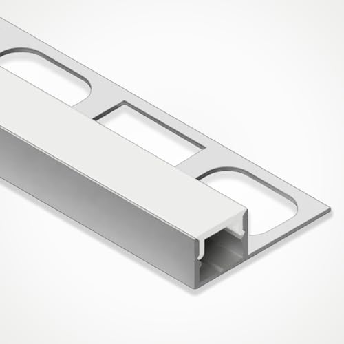 LED Tile In Aluminium Profile LEDBRITE 2M / 6.6FT LED Aluminium Extrusion with Channel, Diffuser, End Caps and Mounting Clips for LED Strips ALP3311-C (Pack of 2)