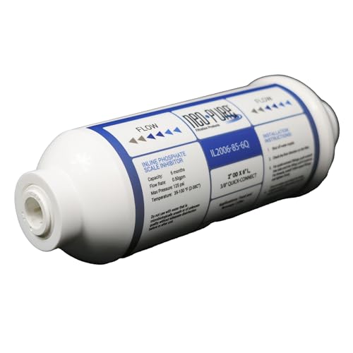 Neo-Pure Inline 2x6 Phosphate Scale Inhibitor Filter with Sediment Pad, 3/8