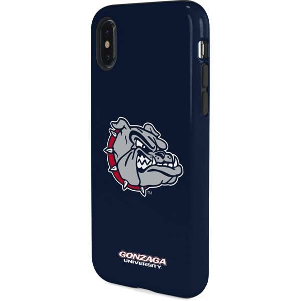 Skinit Pro Phone Case Compatible with iPhone X - Officially Licensed College Gonzaga Bulldog Logo Design Blue