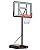 Basketball Hoop Outdoor 4.8ft-10ft Adjustable, Portable Basketball Goal System for Kids/Teens/Adults in Backyard/Indoor/Driveway, with 44in Shatterproof Backboard (4.8-10ft-Black)